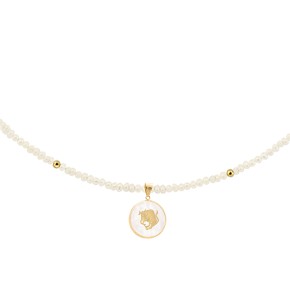 Zώδιο μαργαριταρένιο κολιέ Ταύρος