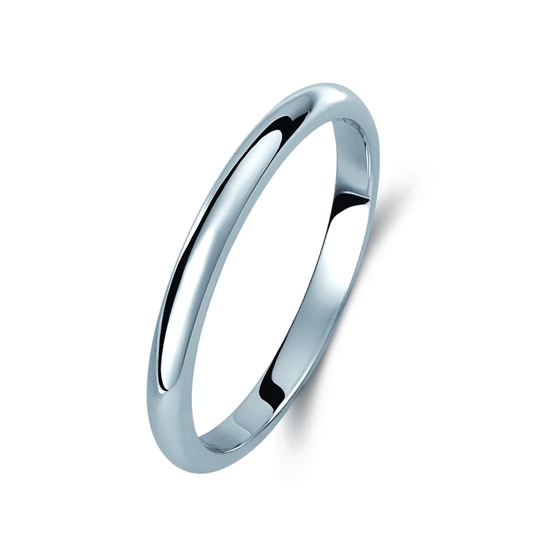 Ζευγάρι βέρες λευκόχρυσες 14 καρατίων. Σχέδιο 001b-ba