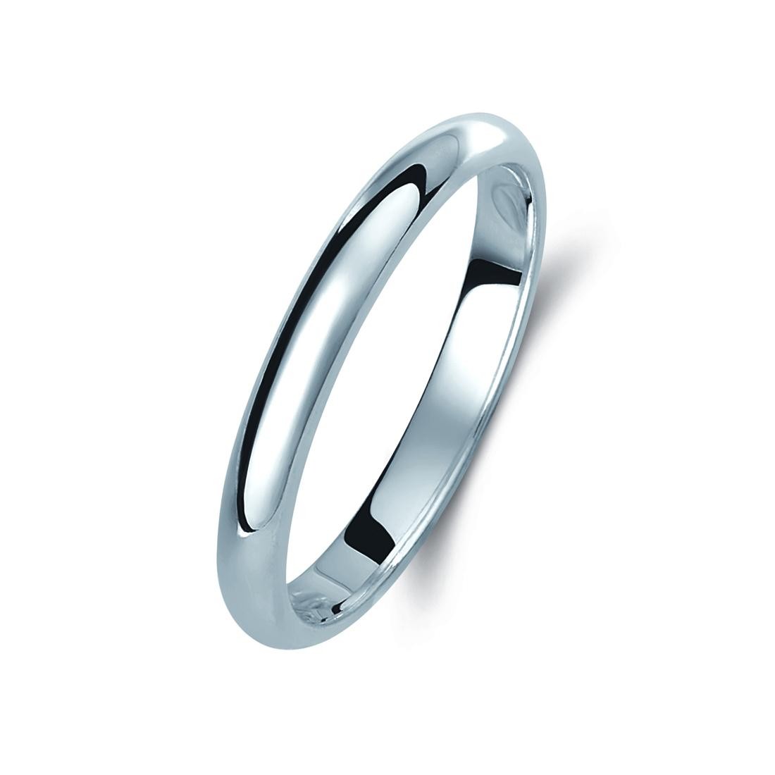 Ζευγάρι βέρες λευκόχρυσες 14 καρατίων. Σχέδιο 002b-ba