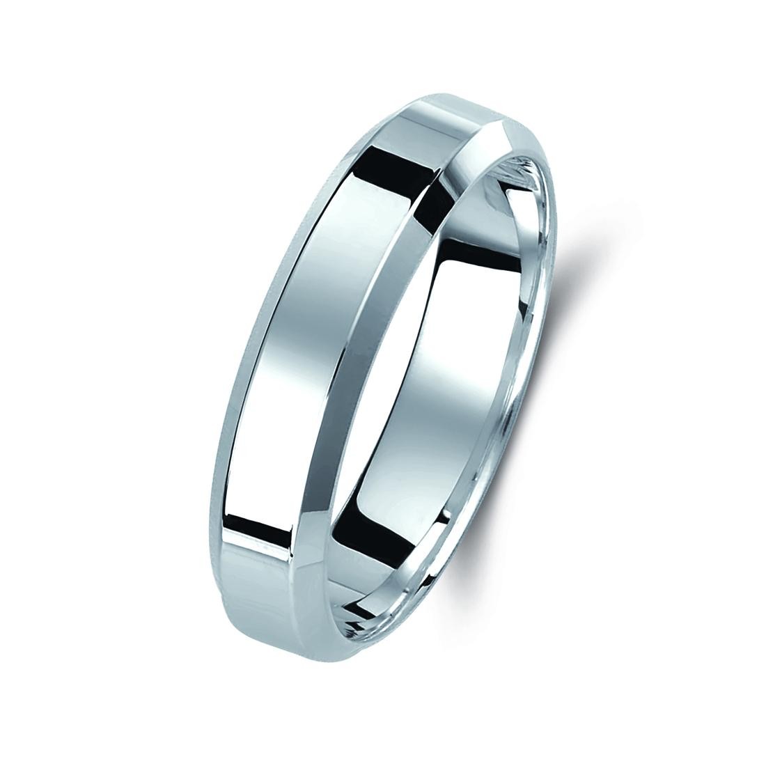 Ζευγάρι βέρες λευκόχρυσες 14 καρατίων. Σχέδιο 016b-ba 