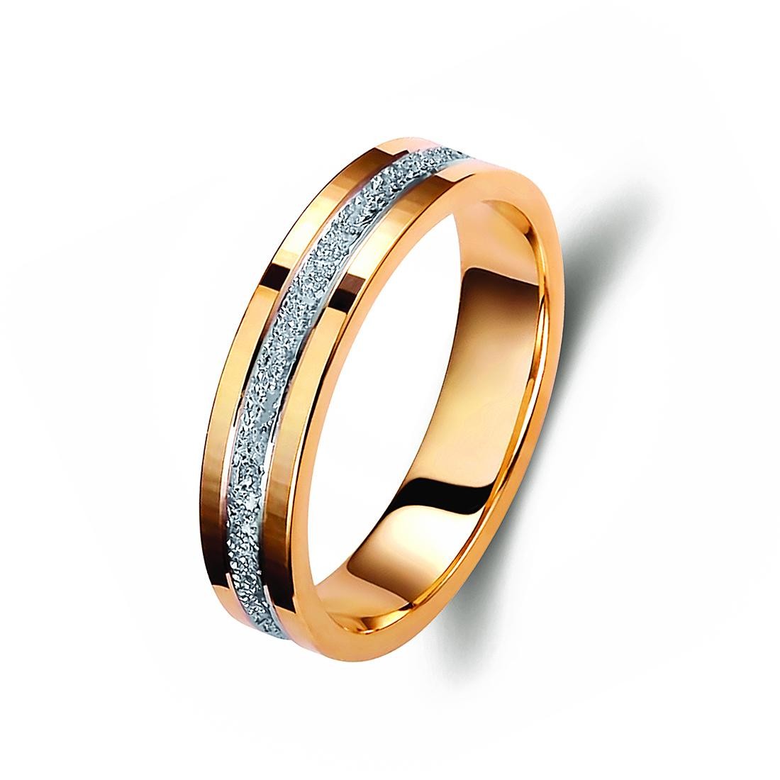 Ζευγάρι βέρες δίχρωμες ροζ χρυσό και λευκόχρυσο 14 καρατίων.Σχέδιο 180p-pa