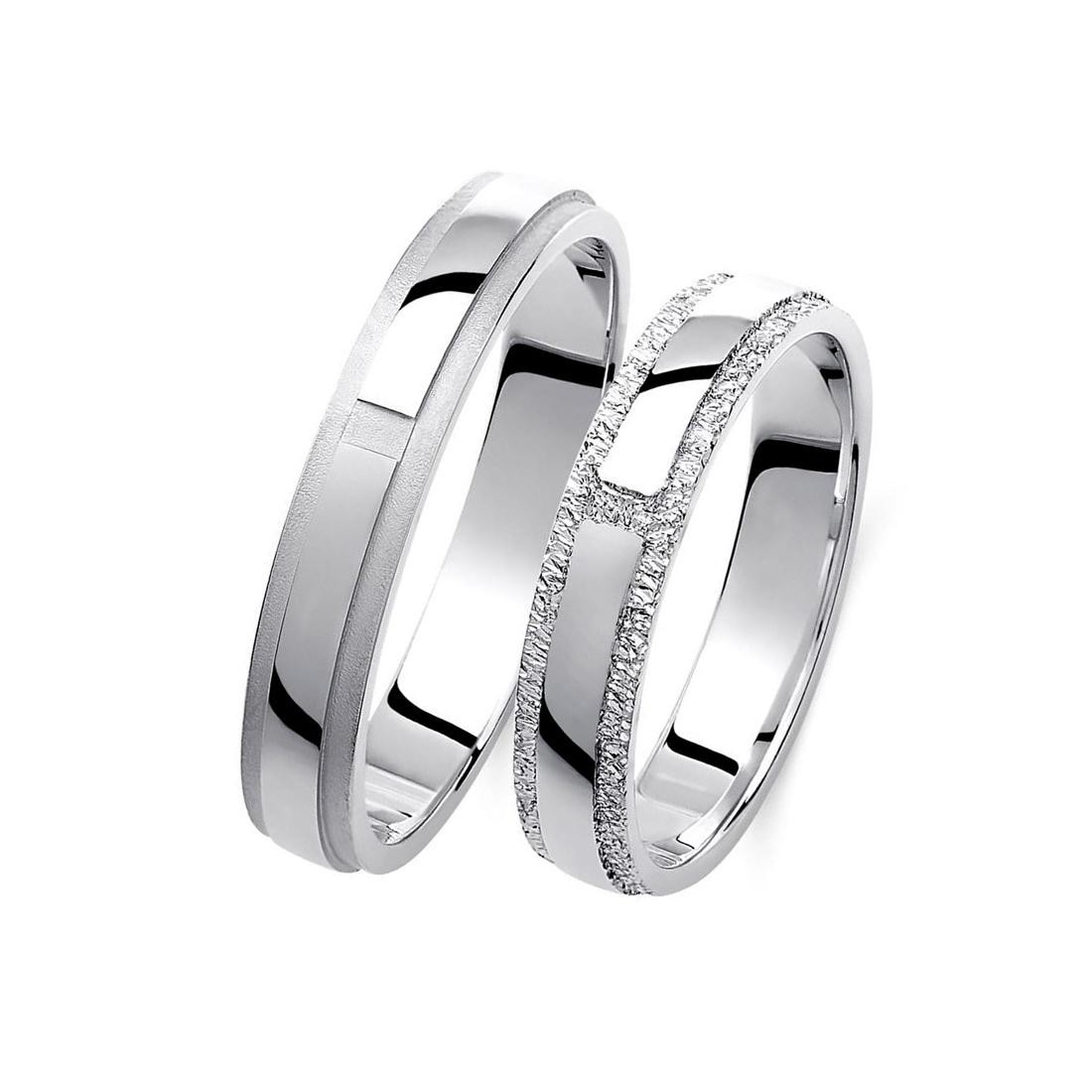 Ζευγάρι βέρες ασημένιες(925). Σχέδιο 424b-ba  