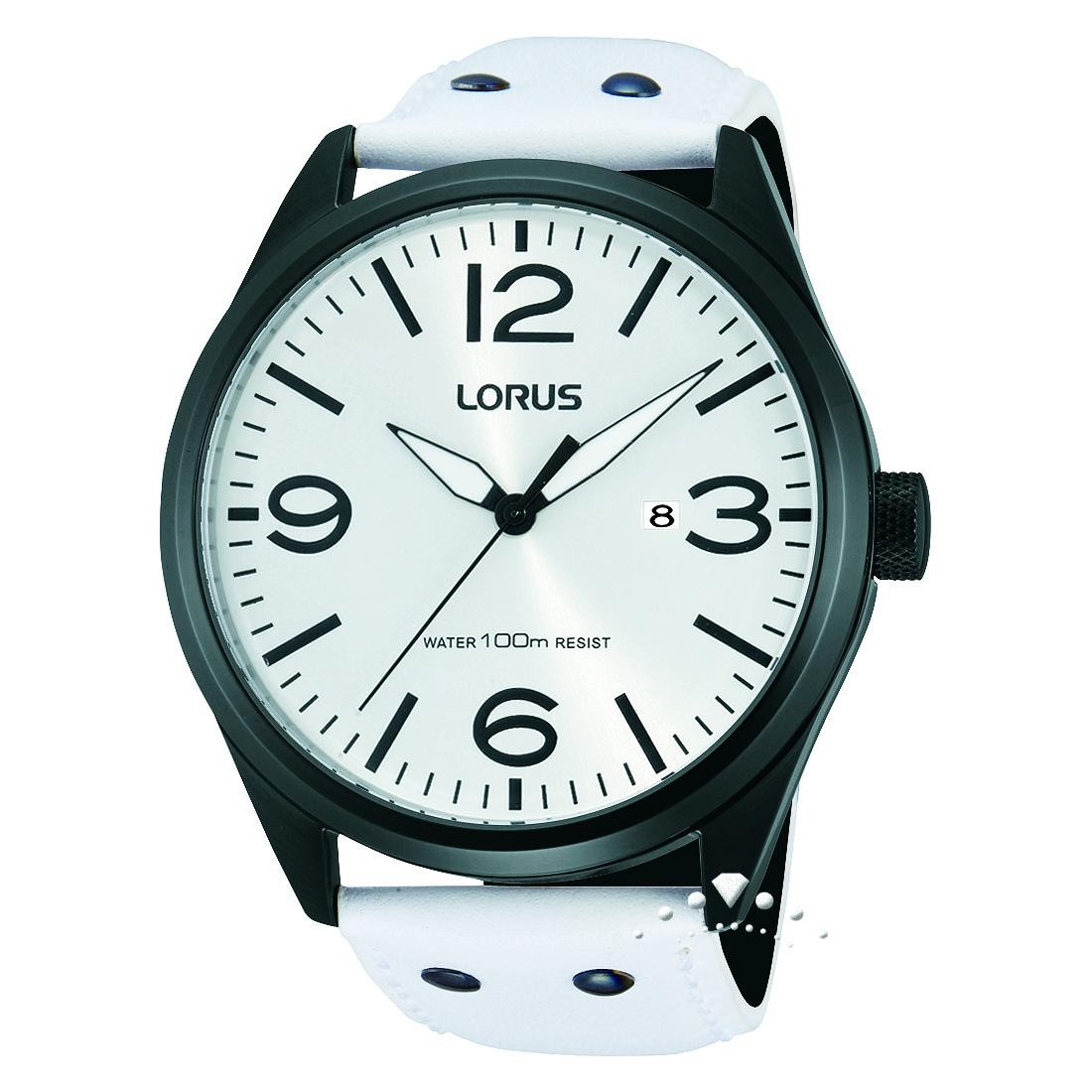 Ρολόι Lorus με άσπρο λουρί
