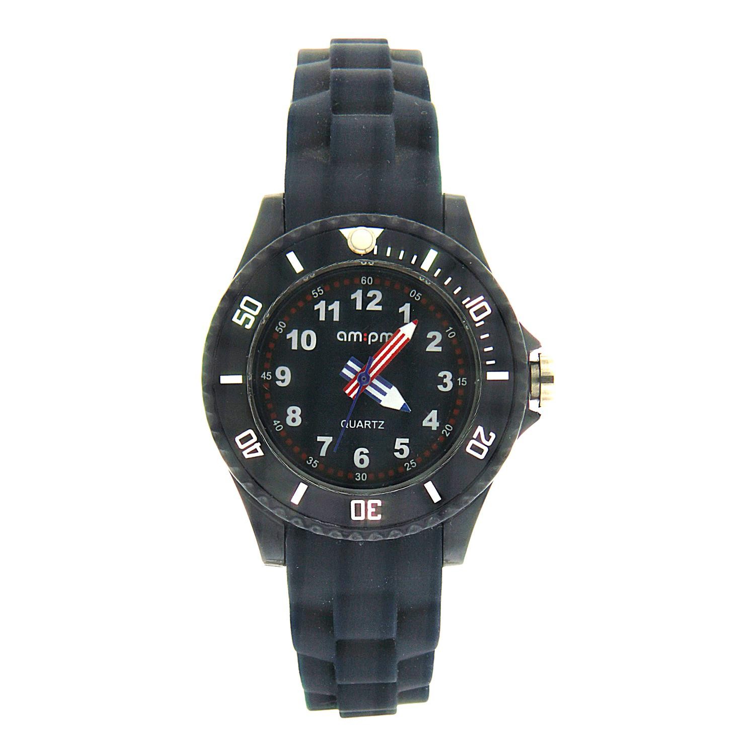 Ρολόι AM:PM Black Rubber 