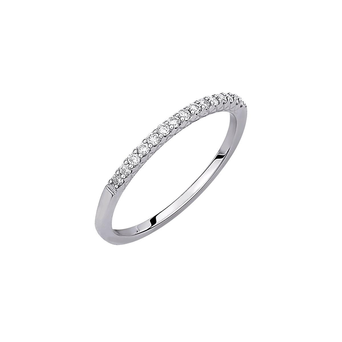Δαχτυλίδι σειρέ flat diamonds 0.14ct