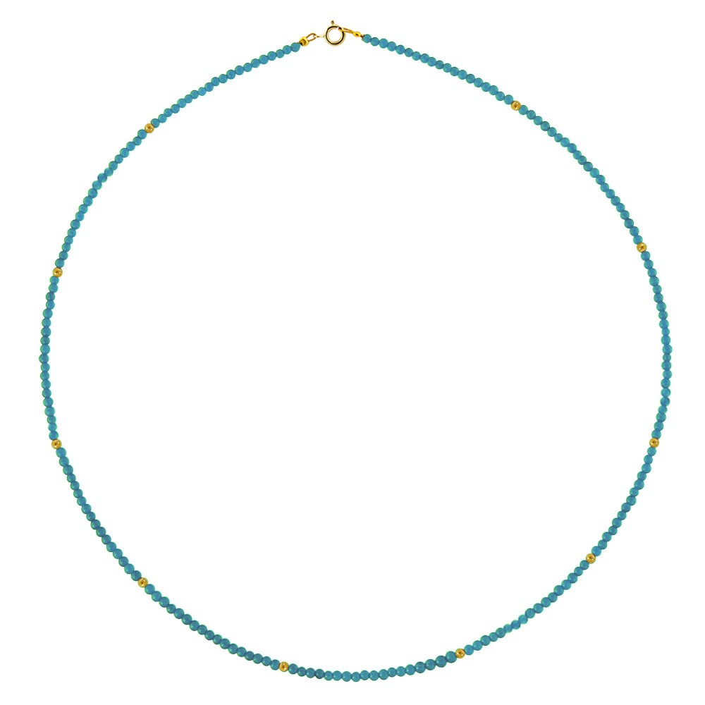 Κολιέ με turquoise και μπίλιες K14