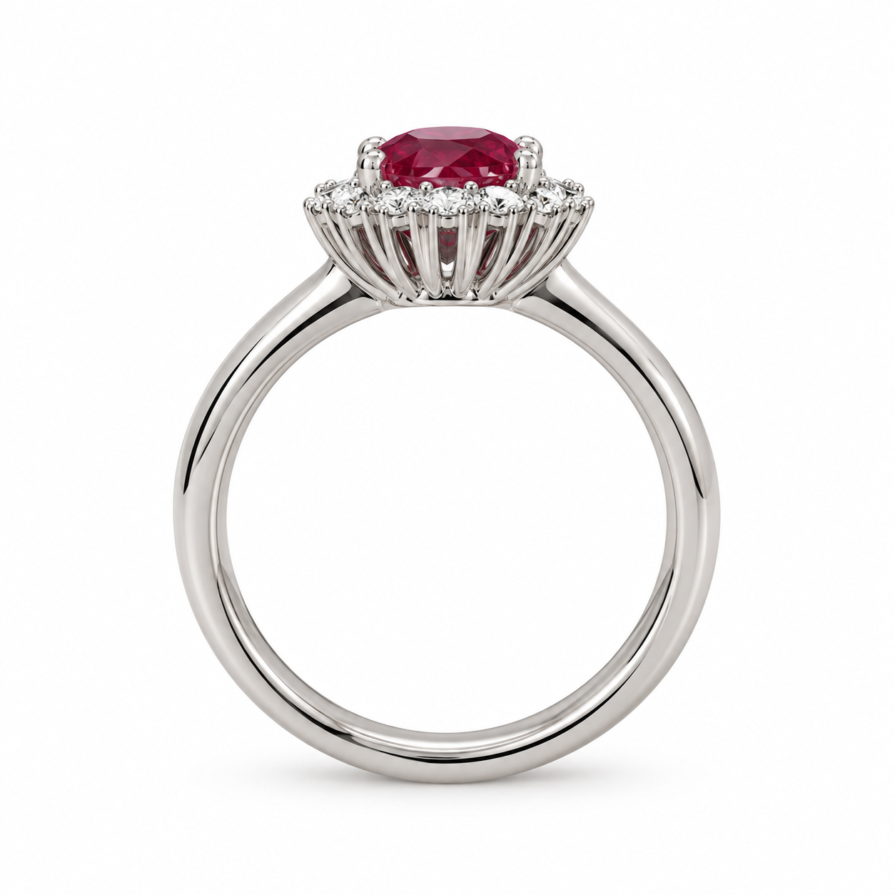 Δαχτυλίδι ροζέτα με ορυκτό ρουμπίνι 1.40ct
