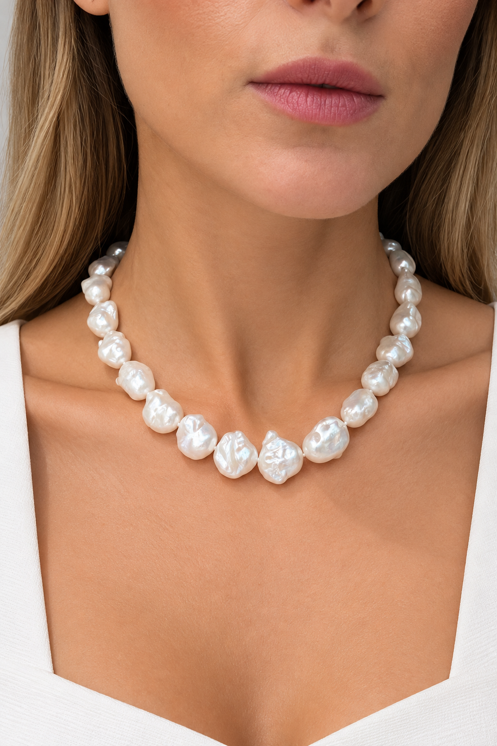 Μαργαριταρένιο κολιέ biwa pearls