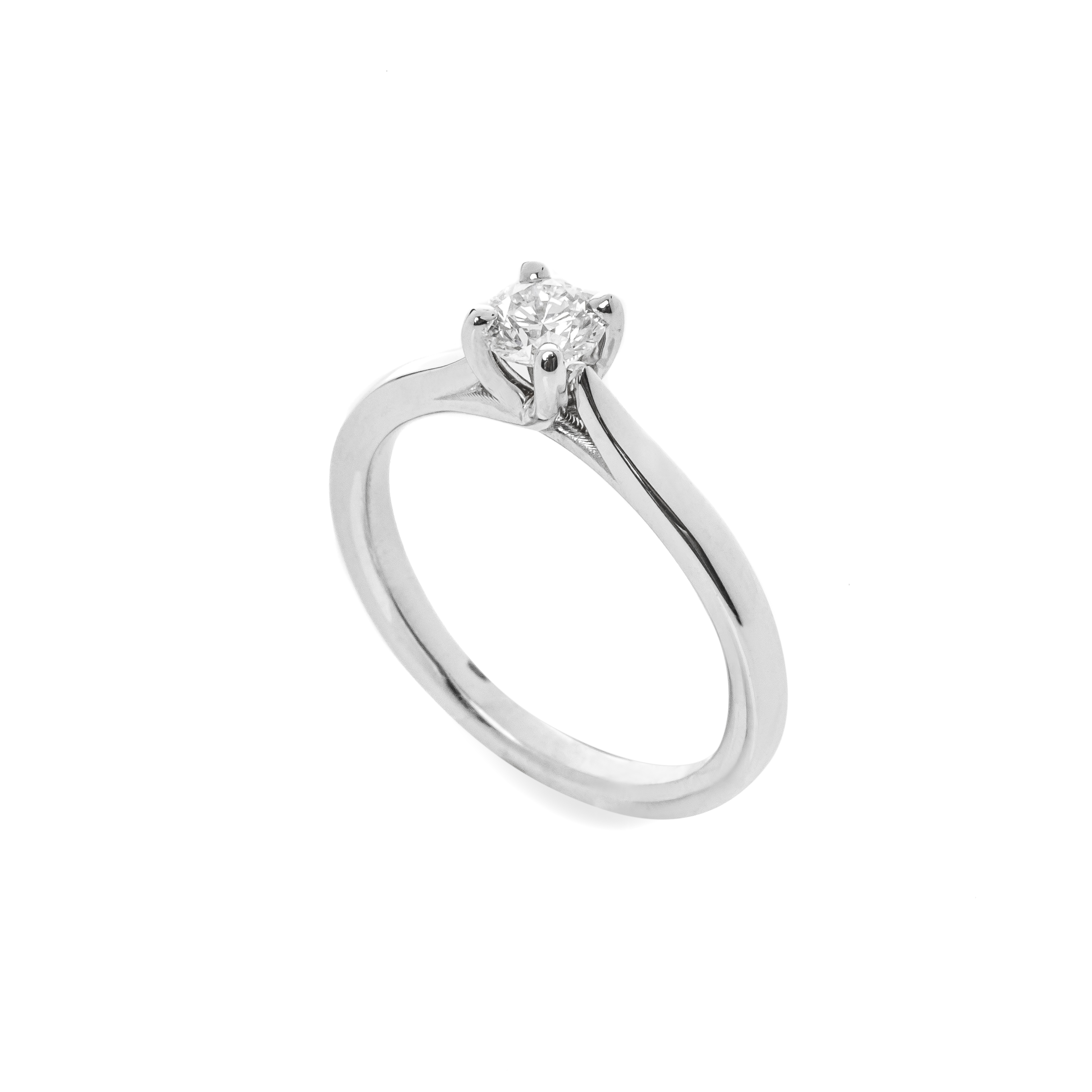 Δαχτυλίδι τετράγωνο μονόπετρο 0.40ct