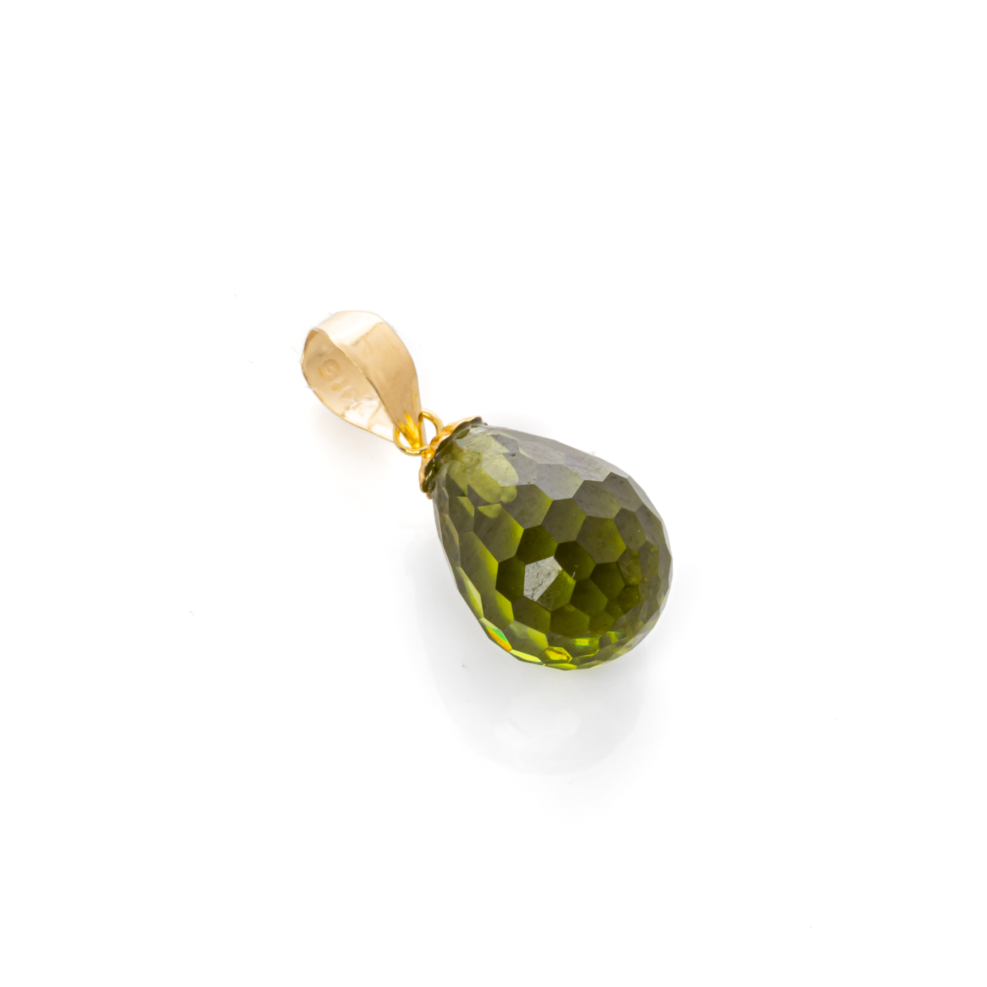 Μονόπετρο με ορυκτό peridot